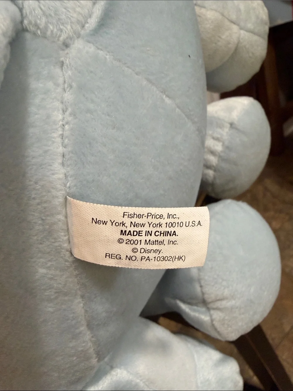 Plush Dumbo and Timoth Toy with Red Collar and Yellow Hat
